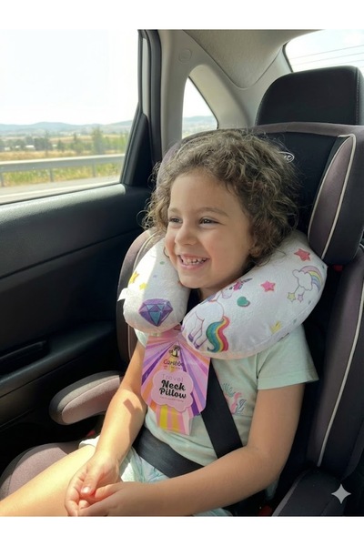 CALIBURN Minik Gezginler İçin Eğlenceli Seyahat Boyun Yastığı -Sevimli Astron...