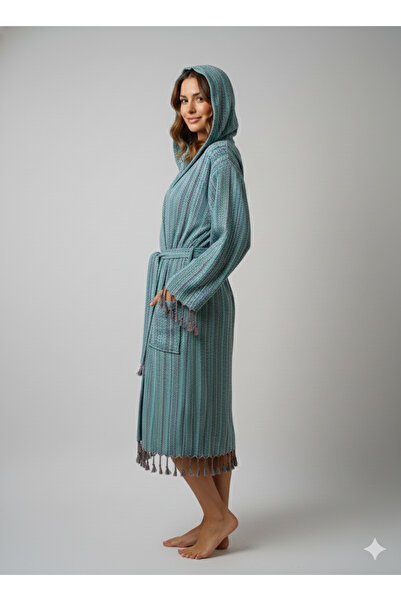 PAZARSEN Buldan Peshtemal Bathrobe Unisex Peshtemal Bathrobe Colorful