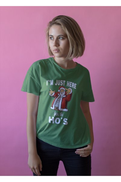 MVRDAR Tricou de Craciun unisex din 100% bumbac pentru femei si barbati