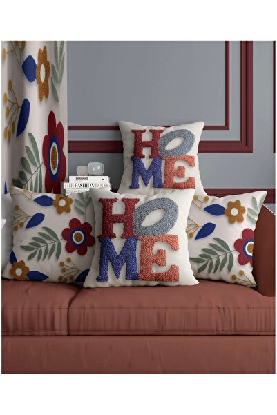 ALAMODECOR Set de cu imprimeu huse pentru perne digitale cu două fețe, cu aspect perforat, 6 bucăți