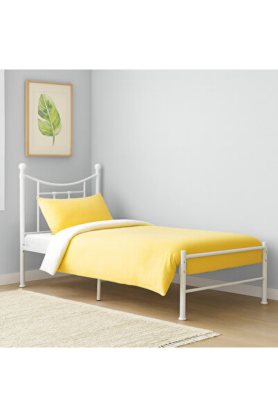 SADANHOME Iron bed 190cm x 90cm - White