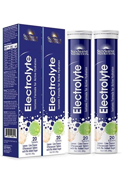 Sunshine Nutrition Isotonic Electrolyte Effervescent, 20 Tablets - Pack of 2