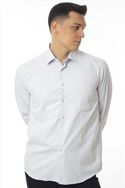 DAŞ ÜNİFORMA Classic Cut (with Pockets) Dobby Fabric Classic Men's Shirt