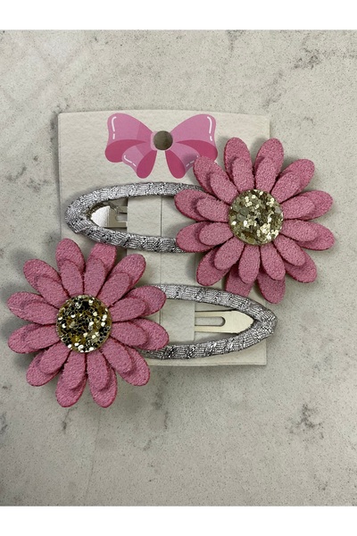 MADE BY PERİ مشبك شعر الأم والابنة على شكل زهرة الأقحوان - مصنوع يدويًا، مزين...