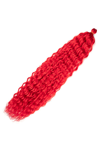 kessy peruk RUS-AFRO-DALGASI-KANEKALON-FİBER-SENTETİK-100-Gr-RED-KIRMIZI