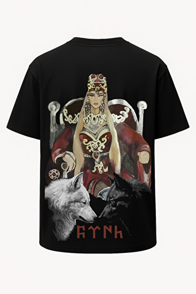 nirvoda Oversized Turkish Female Ruler - Tomris Hatun - Göktürkçe Turkish - Large Print - Wide Cut
