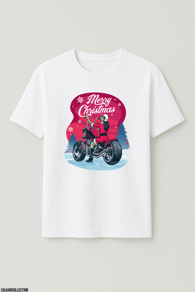 CALKARCOLLECTION تيشيرت للجنسين قصة فضفاضة ميراي كريسماس هير