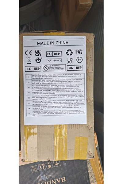 Twinkle Mart Modern Nesting Coffee Table Set of 2, Round Marble Slab Top with Robust Steel Frame (White, 70+50cm)