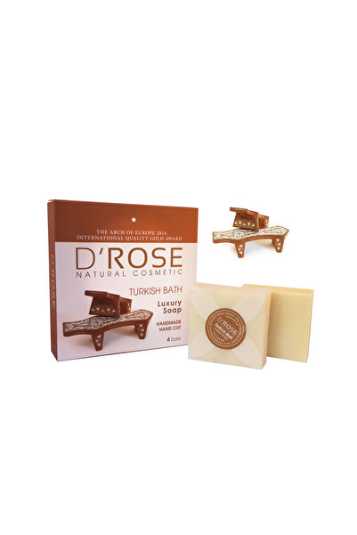 D'Rose Natural Cosmetic صابون الحمام العشبي الطبيعي 4 × 100 جرام - صابون حرير...