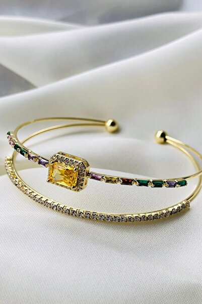 Bonicce 2-Piece Waterway Stone Women's Steel Bracelet Stainless Steel