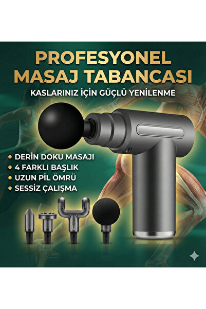 CALIBURN Profesyonel Şarjlı Masaj Tabancası - Derin Doku Perküsyon Masaj Alet...