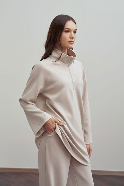 ALLDAY Soft Textured Stone Pants Suit