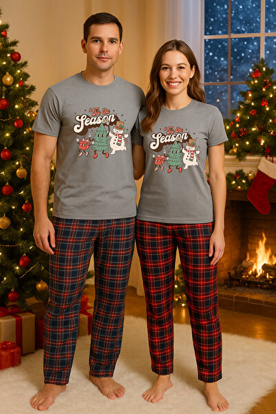 MVRDAR Couple pajamas - Grinch Christmas set for two with Cotton t-shirt and ...