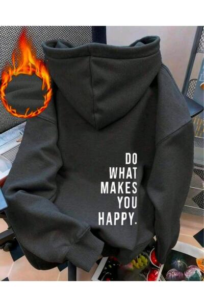 Elvino سترة رياضية مكتوب عليها مطبوع للنساء/الرجال للجنسين قصة فضفاضة بغطاء ر...