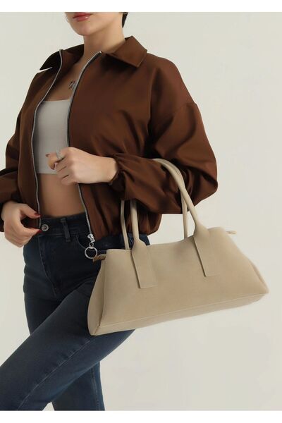 MioArt Zeina Suede Model Women's Hand and Shoulder Bag