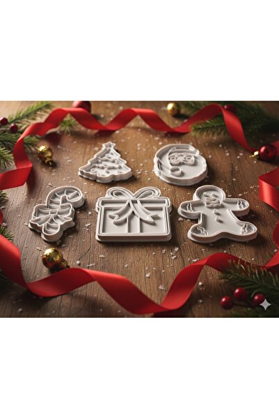 Chamelon Studio مجموعة قوالب الكوكيز ذات الطابع العاملي – مجموعة من 5 قوالب ب...