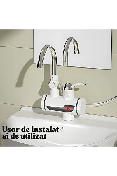 AriDam AriDam® Electric Faucet Sink Mounted LCD Digital Display, Power 3 kW, Maximum Temperature 60°C