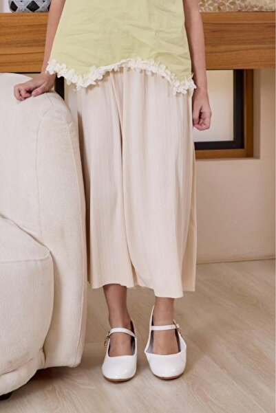 Alesaei-mondo tondo بنطلون بناتي بيج 7038