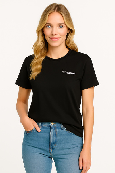 hummel Jullianna 912391 Γυναικείο μπλουζάκι με άνετη υφή, μαύρο καθημερινό