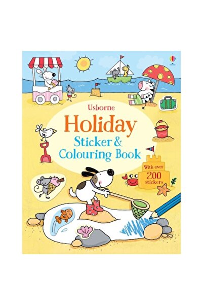 Usborne Publishing Holiday sticker and colouring book, 3 years+, Usborne