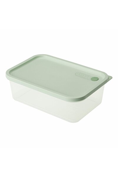 Omada Rectangular food box 24x16.5xH8 cm 2L sage green lid - All in One