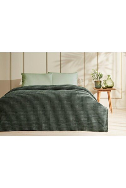 Özdilek Piramit M.line Haki Tek Kişilik Battaniye