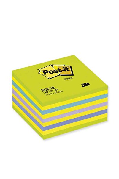 3M Пост-іт Клейкі нотатки Куб Веселка 450 YP 76x76 Зелені відтінки 2028-NB