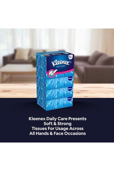 Kleenex Daily Care 2 Ply Facial Tissue - 170 Sheets x 5 Boxes