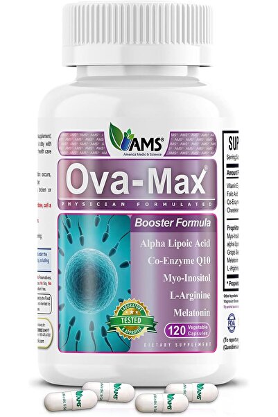 AMS America Medic & Science OVA-Max Prenatal Vitamins for Women, 120 Capsules