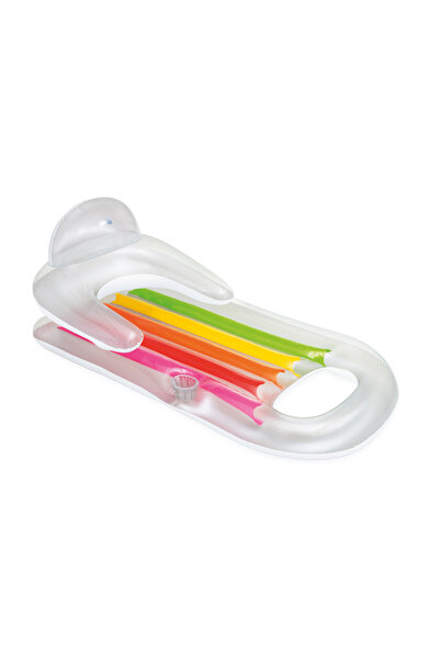 Intex Şişme Havuz Deniz Yatağı - Sultan Yatağı - Bardaklıklı - Gümüş (58802EU)