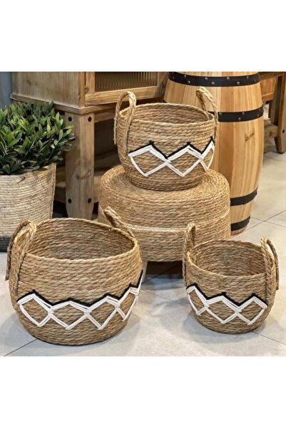 SPR سلال خوص بوهيمي من الأعشاب البحرية البوهيمية