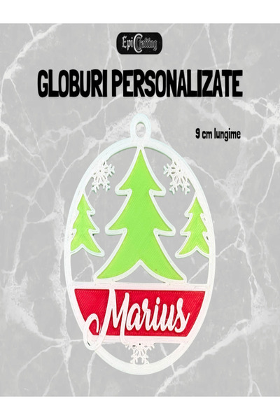 Epic Crafting Personalized Christmas globe with name, Ideal holiday gift