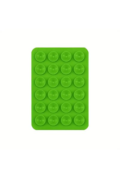 Flippy Universal Adhesive Mount for Phone/Tablet, 24 Suction Cups, Silicone, 8 x 5.5 x 1 cm, Green