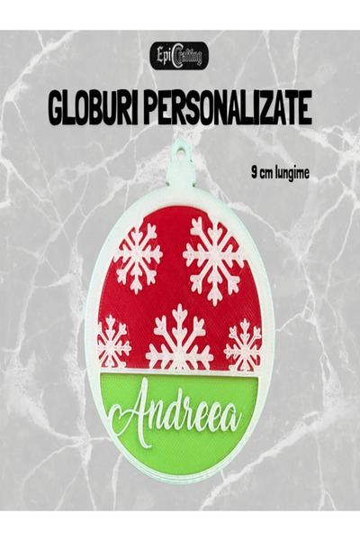 Epic Crafting Personalized Christmas globe with name, Ideal holiday gift