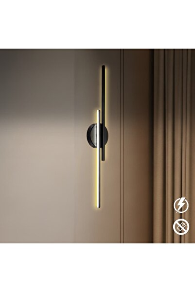 Holdak Adelya Siyah Modern Dekoratif Ledli Aplik - Günışığı