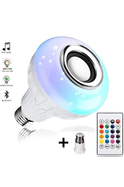 Otto Set of 2 RGB LED bulbs. Rotatable E27 + Bluetooth Speaker Bulb.