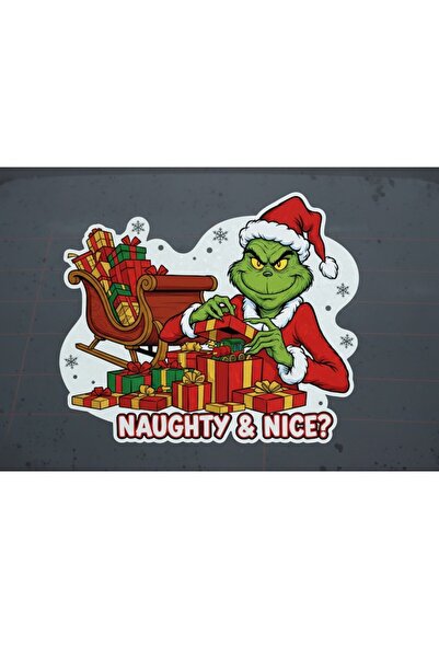 Oracal Decorative car sticker, Santa Claus Grinch, v2, 18cm