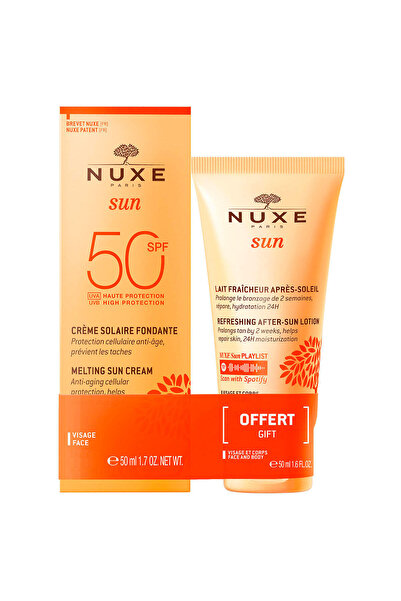 Nuxe Sun Set: SPF50 Face Cream 50ml + After-Sun Lotion 50ml