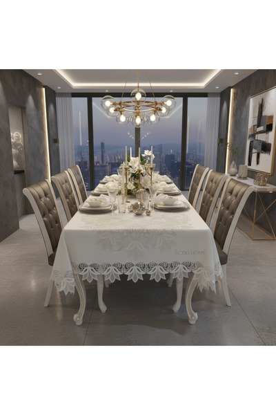 Ceki Home ✨   Kayla Table Cloth Set – 12 Persons |   26 Pieces |   160X220 ✨