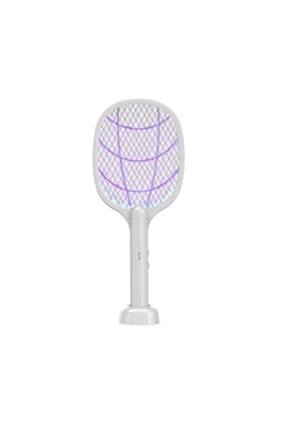 OEM Lampă electrică anti-țânțari, 43 x 18 x 9,2 cm, reîncărcabilă prin USB, plasă de aluminiu albă