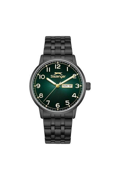 Slazenger ساعة يد رجالية SL.09.2560.2.02 – 43 ملم – هيكل من الفولاذ – سوار من...
