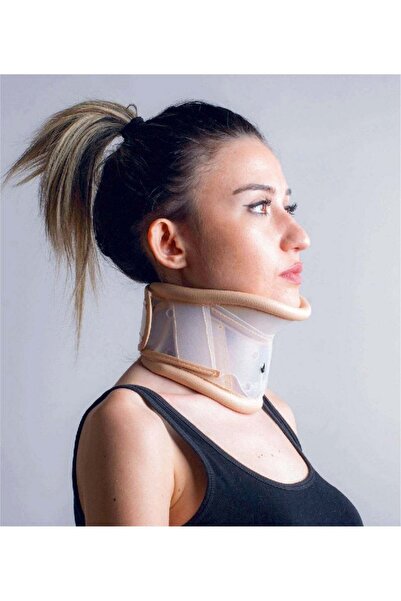 MEDİKALCİM Derili Çenelikli Boyunluk Boyun Korsesi SMALL