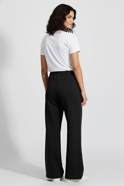 Superlife Women's Two Thread Comfortable Fit High Waist Wide Leg Pants Spr26Eak988