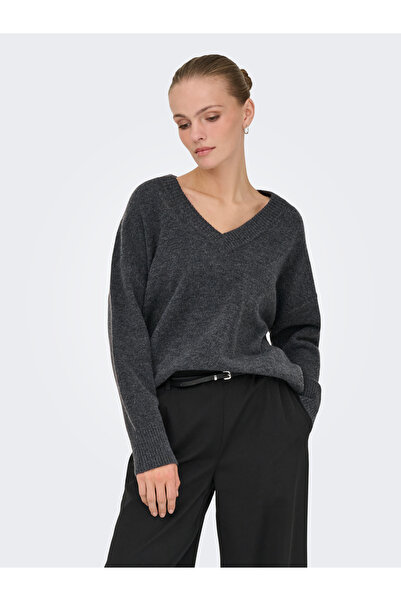 ONLY ONLMARI LS LOOSE V-NECK pentru femei KNT O15360940-4885038