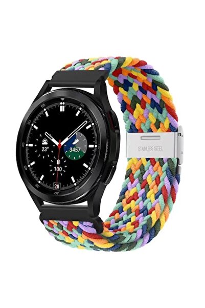 OEM Smartwatch strap, 22 mm wide, adjustable, elastic textile material, nylon, multicolor