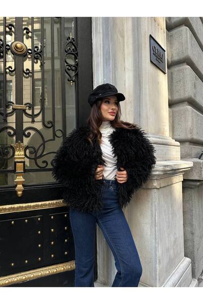 bymaestro woman Women's Lined Bearded Fur