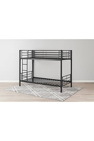 SADANHOME Iron bunk bed 153cm x 190cm x 90cm - Black
