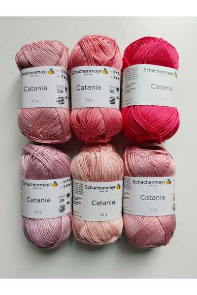 Schachenmayr Σετ πλεκτών κλωστών και βελονάκι για πλέξιμο στο χέρι για τσάντες παιχνιδιών και μπλούζες Catania Amigurumi