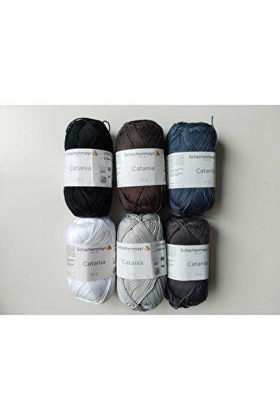 Schachenmayr Σετ πλεκτών κλωστών και βελονάκι για πλέξιμο στο χέρι για τσάντες παιχνιδιών και μπλούζες Catania Amigurumi