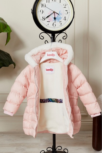 Benittokids Baby Girl Hooded Coat